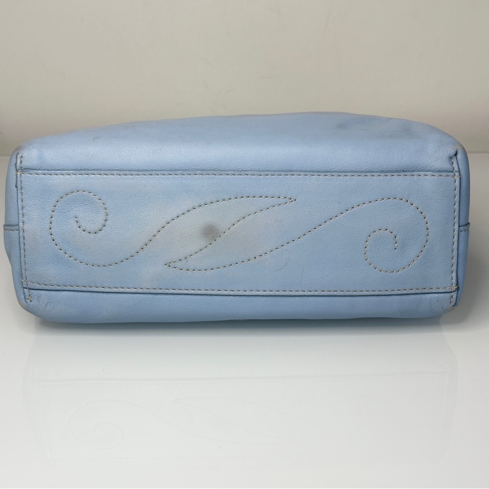 Brighton Leather Heart Small Tote Bag C740004 Cornflower Blue - Picture 14 of 15